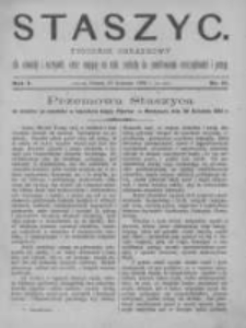 Staszyc: tygodnik obrazkowy dla oświaty i rozrywki, oraz mający na celu zachętę do zamiłowania oszczędności i pracy 1889.04.27 R.1 Nr17