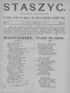 Staszyc: tygodnik obrazkowy dla oświaty i rozrywki, oraz mający na celu zachętę do zamiłowania oszczędności i pracy 1889.05.11 R.1 Nr19