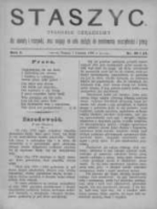 Staszyc: tygodnik obrazkowy dla oświaty i rozrywki, oraz mający na celu zachętę do zamiłowania oszczędności i pracy 1889.06.01 R.1 Nr23/24