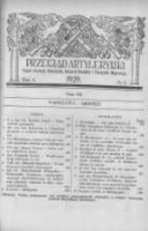 Przegląd Artyleryjski: organ artylerji, uzbrojenia, artylerji morskiej i przemysłu wojennego 1928 sierpień R.6 T.7 Nr2