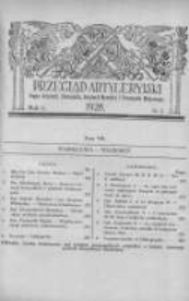 Przegląd Artyleryjski: organ artylerji, uzbrojenia, artylerji morskiej i przemysłu wojennego 1928 wrzesień R.6 T.7 Nr3