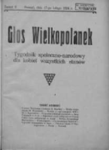 Głos Wielkopolanek: tygodnik społeczno-narodowy dla kobiet wszystkich stan&oacute;w 1924.02.17 R.17 Z.8