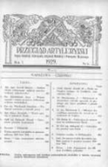 Przegląd Artyleryjski: organ artylerji, uzbrojenia, artylerji morskiej i przemysłu wojennego 1929 czerwiec R.7 T.8 Nr6