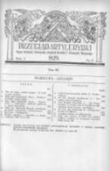 Przegląd Artyleryjski: organ artylerji, uzbrojenia, artylerji morskiej i przemysłu wojennego 1929 grudzień R.7 T.9 Nr6
