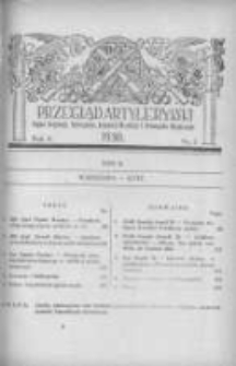 Przegląd Artyleryjski: organ artylerji, uzbrojenia, artylerji morskiej i przemysłu wojennego 1930 luty R.8 T.10 Nr2