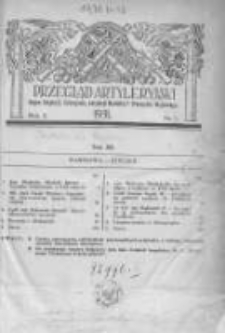 Przegląd Artyleryjski: organ artylerji, uzbrojenia, artylerji morskiej i przemysłu wojennego 1931 styczeń R.9 T.12 Nr1