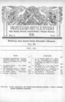 Przegląd Artyleryjski: organ artylerji, uzbrojenia, artylerji morskiej i przemysłu wojennego 1931 maj R.9 T.12 Nr5