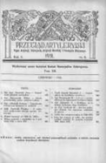 Przegląd Artyleryjski: organ artylerji, uzbrojenia, artylerji morskiej i przemysłu wojennego 1931 czerwiec R.9 T.12 Nr6