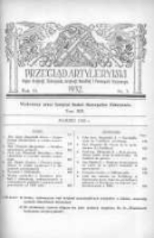 Przegląd Artyleryjski: organ artylerji, uzbrojenia, artylerji morskiej i przemysłu wojennego 1932 marzec R.10 T.14 Nr3