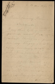 List od Szydłowskiego Wiktora