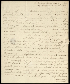 List od Wroneckiego Franciszka