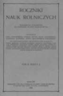 Roczniki Nauk Rolniczych. T. II. 1905. Zeszyt2