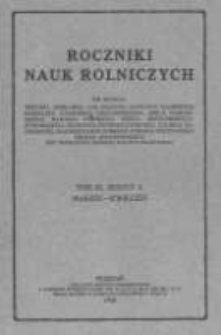 Roczniki Nauk Rolniczych. T. XI. 1924. Zeszyt2