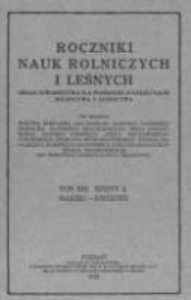 Roczniki Nauk Rolniczych i Leśnych. T. XIII. 1925. Zeszyt2