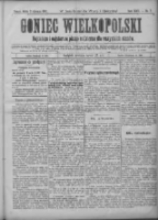Goniec Wielkopolski: najtańsze i najstarsze pismo codzienne dla wszystkich stan&oacute;w 1901.01.09 R.25 Nr7