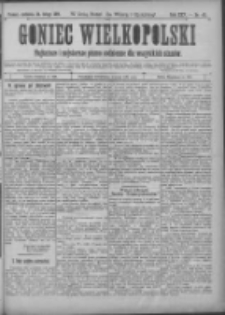 Goniec Wielkopolski: najtańsze i najstarsze pismo codzienne dla wszystkich stan&oacute;w 1901.02.24 R.25 Nr46