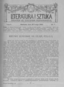 Literatura i Sztuka. Dodatek do Dziennika Poznańskiego. 1913 R.5 nr7
