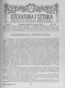 Literatura i Sztuka. Dodatek do Dziennika Poznańskiego. 1913 R.5 nr35