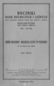 Roczniki Nauk Rolniczych i Leśnych. T. XLII. 1937. Część trzecia