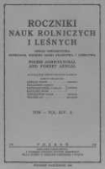 Roczniki Nauk Rolniczych i Leśnych. T. XLV. 1938. Zeszyt2