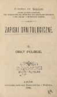 Zapiski ornitologiczne; Tom 9; Orły polskie