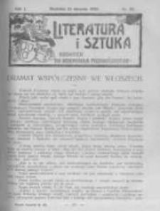 Literatura i Sztuka. Dodatek do Dziennika Poznańskiego. 1909 R.1 nr20