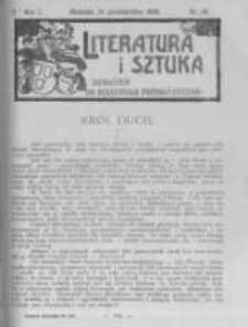 Literatura i Sztuka. Dodatek do Dziennika Poznańskiego. 1909 R.1 nr30