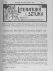 Literatura i Sztuka. Dodatek do Dziennika Poznańskiego. 1911 R.3 nr4