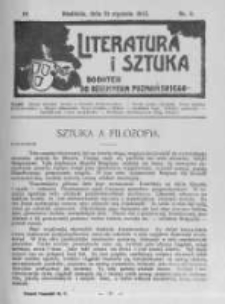 Literatura i Sztuka. Dodatek do Dziennika Poznańskiego. 1912 R.4 nr3