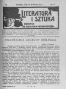 Literatura i Sztuka. Dodatek do Dziennika Poznańskiego. 1912 R.4 nr17