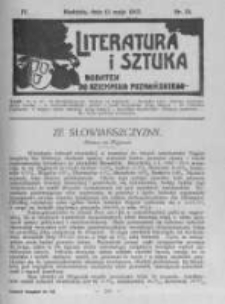Literatura i Sztuka. Dodatek do Dziennika Poznańskiego. 1912 R.4 nr19