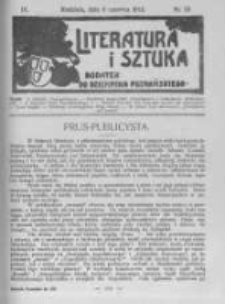 Literatura i Sztuka. Dodatek do Dziennika Poznańskiego. 1912 R.4 nr23