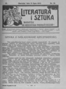 Literatura i Sztuka. Dodatek do Dziennika Poznańskiego. 1912 R.4 nr29