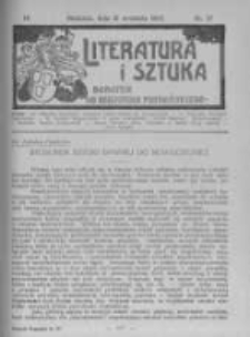 Literatura i Sztuka. Dodatek do Dziennika Poznańskiego. 1912 R.4 nr37