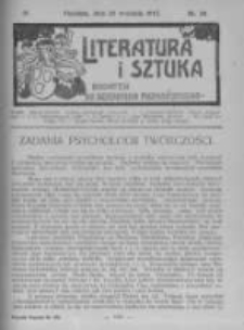 Literatura i Sztuka. Dodatek do Dziennika Poznańskiego. 1912 R.4 nr39
