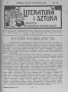 Literatura i Sztuka. Dodatek do Dziennika Poznańskiego. 1912 R.4 nr43
