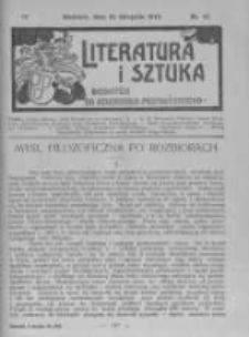 Literatura i Sztuka. Dodatek do Dziennika Poznańskiego. 1912 R.4 nr47