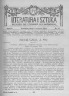 Literatura i Sztuka. Dodatek do Dziennika Poznańskiego. 1914 R.6 nr14