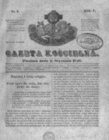 Gazeta Kościelna 1847.01.04 R.5 Nr1