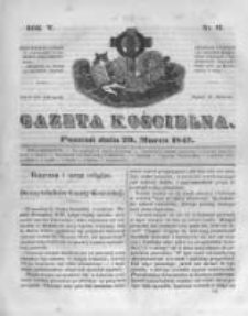 Gazeta Kościelna 1847.03.29 R.5 Nr13