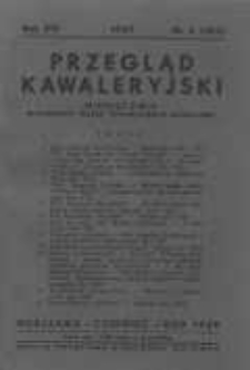 Przegląd Kawaleryjski 1939 czerwiec R.16 Nr6(164)