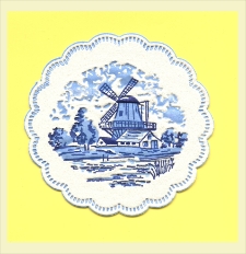Serwetki Papierowe z wizerunkiem wiatraków ; Napkins with the image of windmills