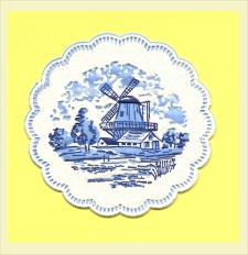Serwetki Papierowe z wizerunkiem wiatrak&oacute;w ; Napkins with the image of windmills