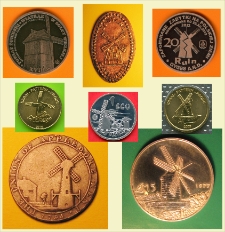 Wizerunek wiatraków na Monetach i Banknotach ; Image of windmills on Coins and Banknotes