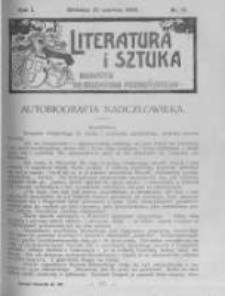 Literatura i Sztuka. Dodatek do Dziennika Poznańskiego. 1909 R.1 nr12