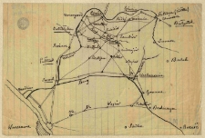 Mapa dróg między Narwią a Bugiem w Królestwie Polskim