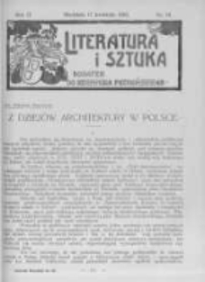 Literatura i Sztuka. Dodatek do Dziennika Poznańskiego. 1910 R.2 nr16