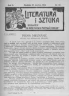 Literatura i Sztuka. Dodatek do Dziennika Poznańskiego. 1910 R.2 nr26