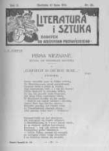 Literatura i Sztuka. Dodatek do Dziennika Poznańskiego. 1910 R.2 nr28