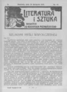 Literatura i Sztuka. Dodatek do Dziennika Poznańskiego. 1910 R.2 nr47